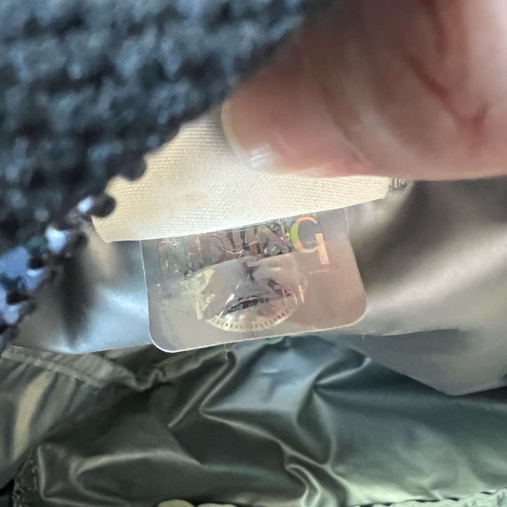 Kipling Navy White Patterned Round Silver Lined Z… - image 6